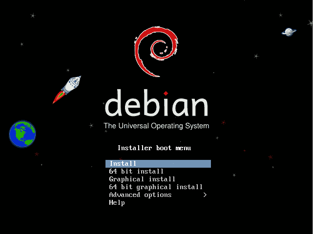 debian boot
